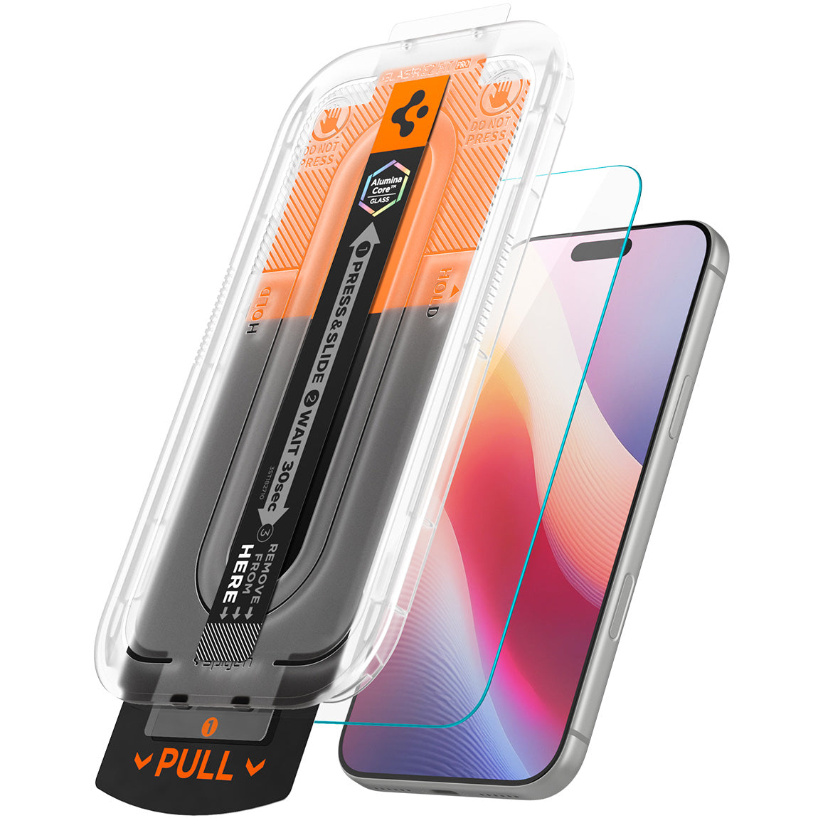 Glas + Applikator für iPhone 18 Pro Max / 17 Pro Max / 16 Pro Max, Spigen Glas.tR EZ Fit Pro 2-Pack (AC) (2/14)