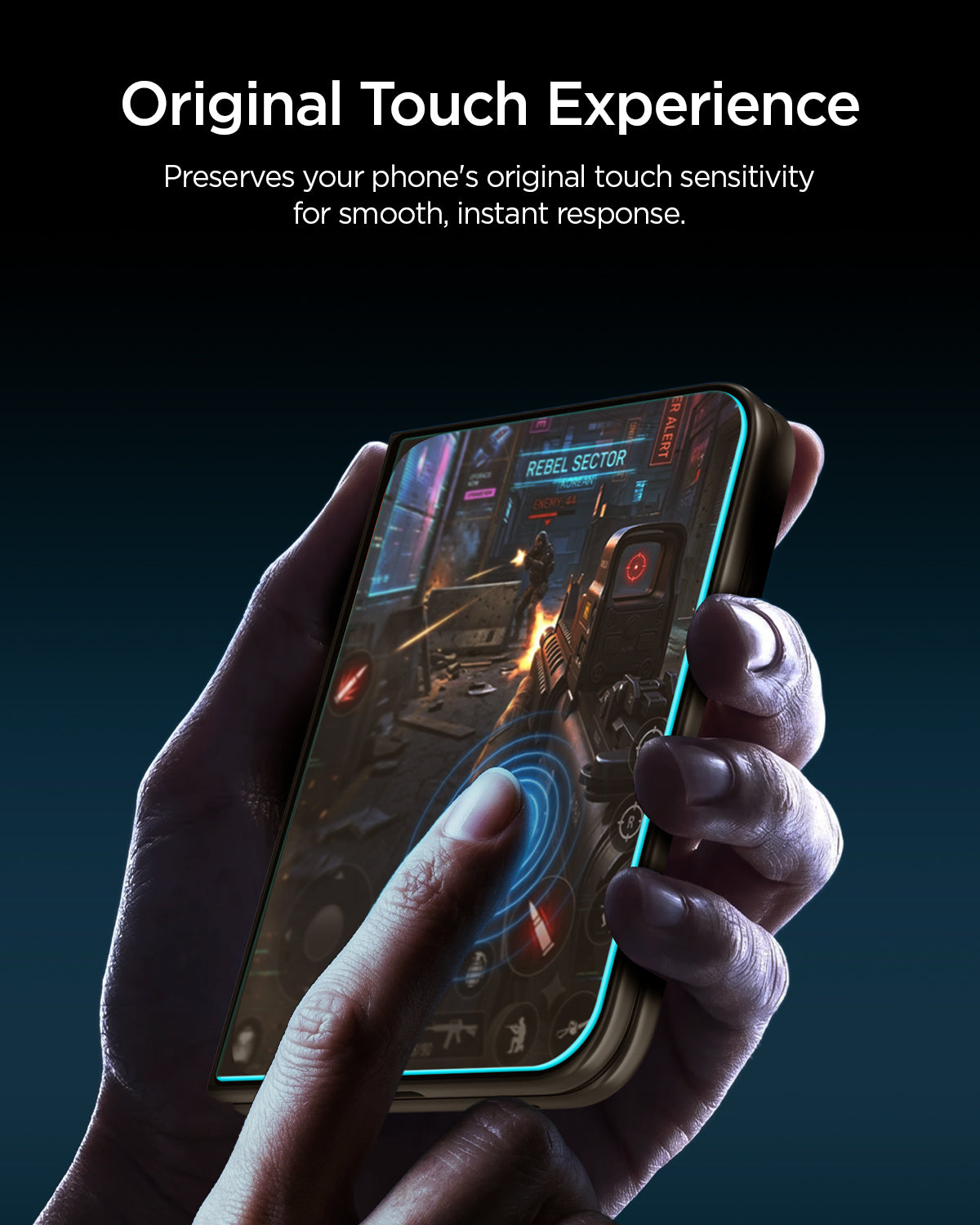 Glas + Applikator für iPhone Duo, Spigen Glas.tR EZ Fit Pro 2-Pack (AC) (7/15)