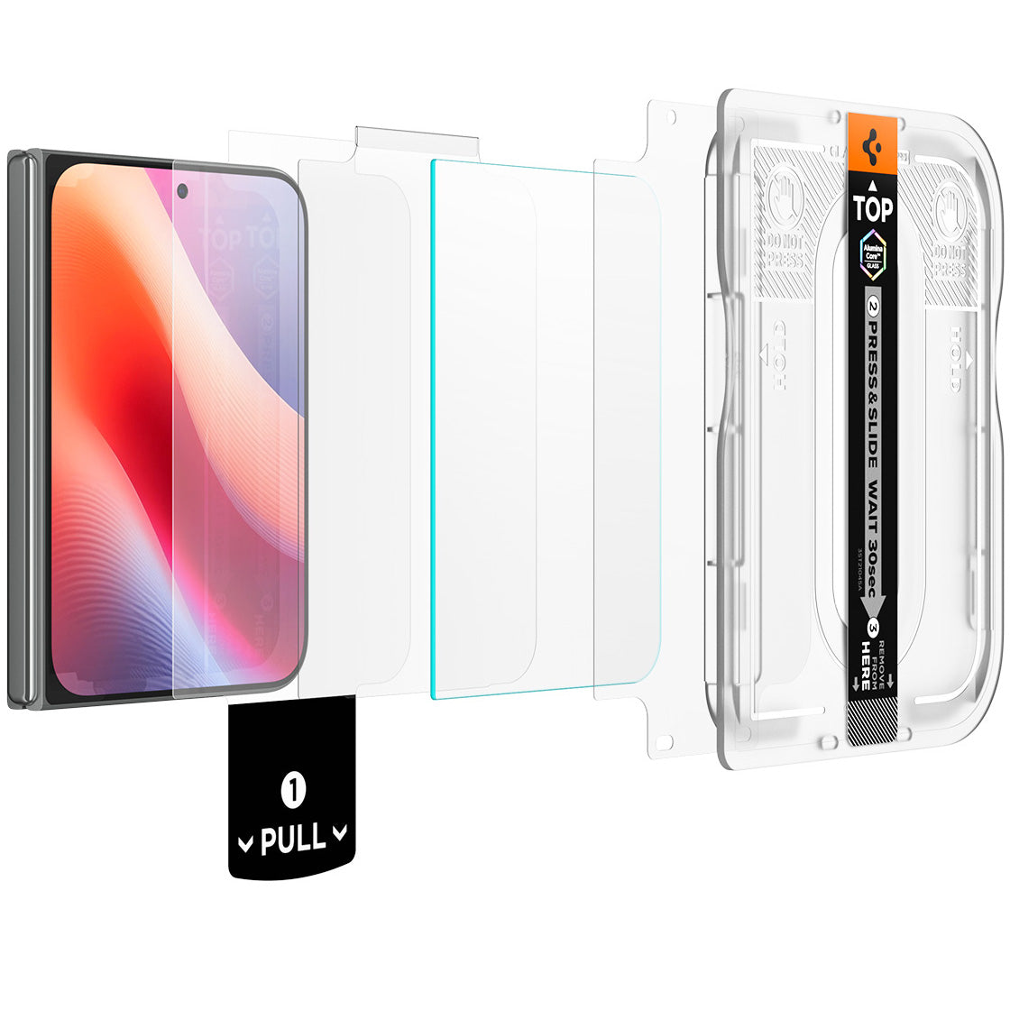 Glas + Applikator für iPhone Duo, Spigen Glas.tR EZ Fit Pro 2-Pack (AC) (11/15)