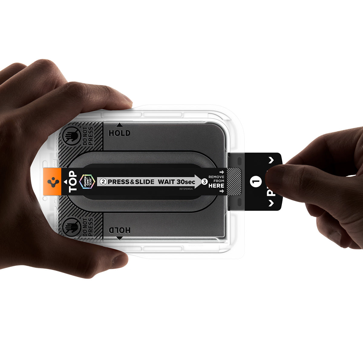 Glas + Applikator für iPhone Duo, Spigen Glas.tR EZ Fit Pro 2-Pack (AC) (14/15)