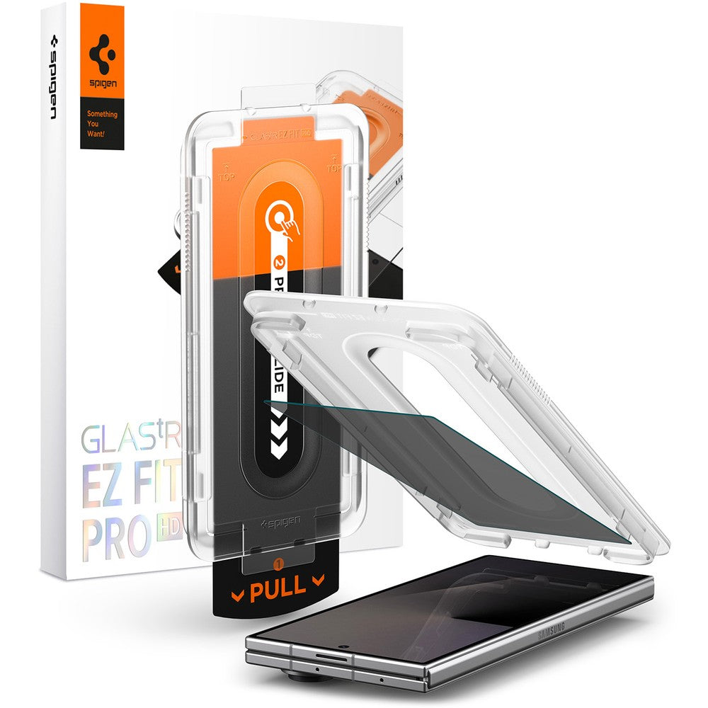 Glas + Applikator für Galaxy Z Fold8 Ultra / Fold7, Spigen Glas.tR EZ Fit Pro (AC) Privacy 1-Pack (1/12)