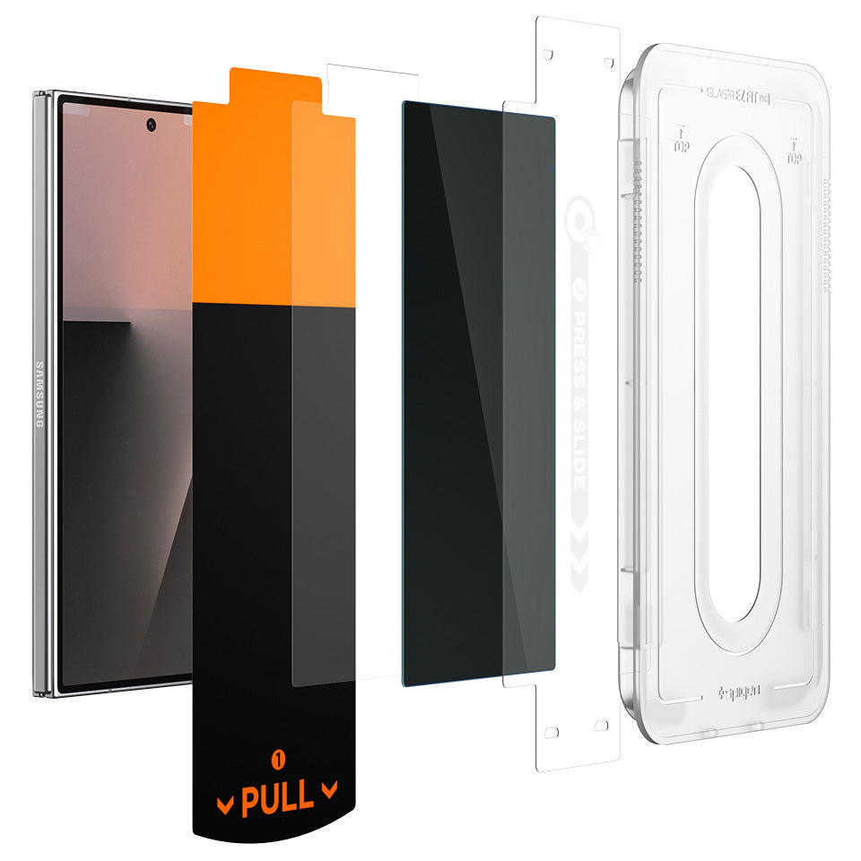 Glas + Applikator für Galaxy Z Fold8 Ultra / Fold7, Spigen Glas.tR EZ Fit Pro (AC) Privacy 1-Pack (2/12)