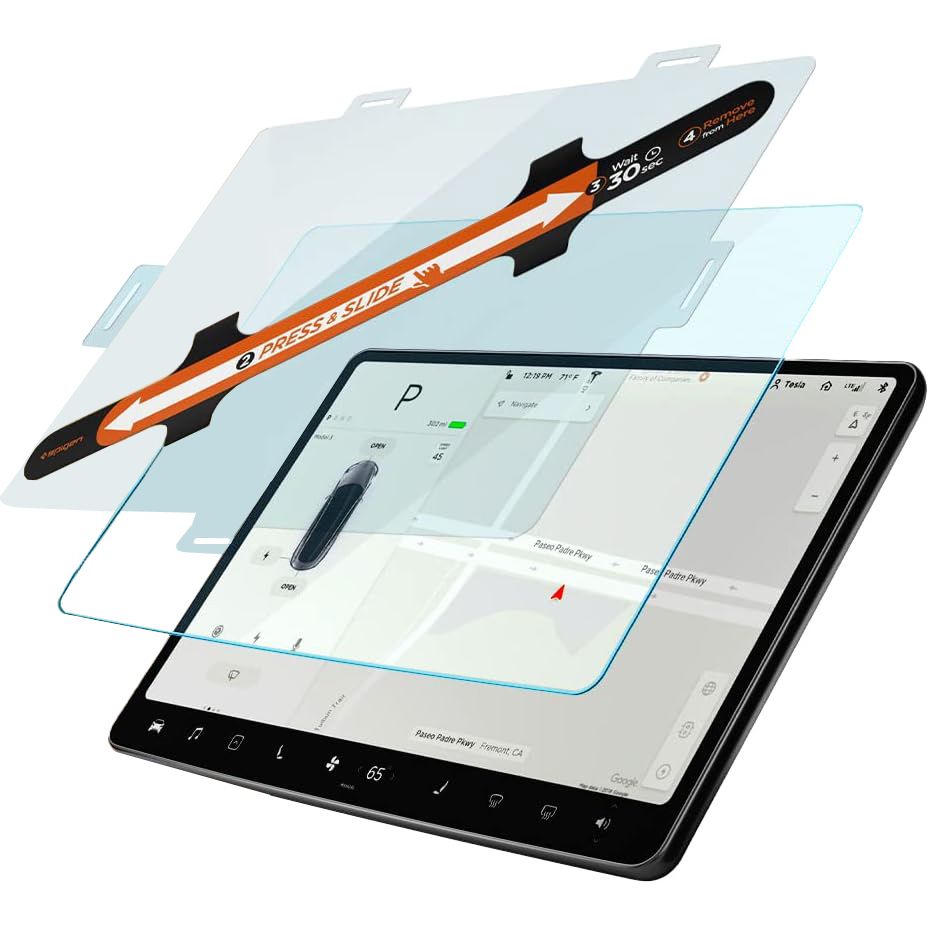 Gehärtetes Glas für Tesla Model 3 / Y, Spigen Glas.tR EZ Fit Refill