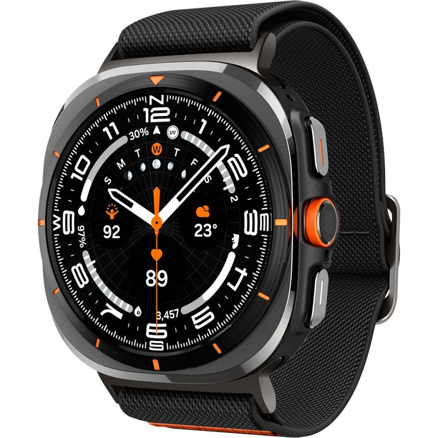 Armband für Galaxy Watch Ultra 2 / Ultra, Spigen Lite Fit, Schwarz
