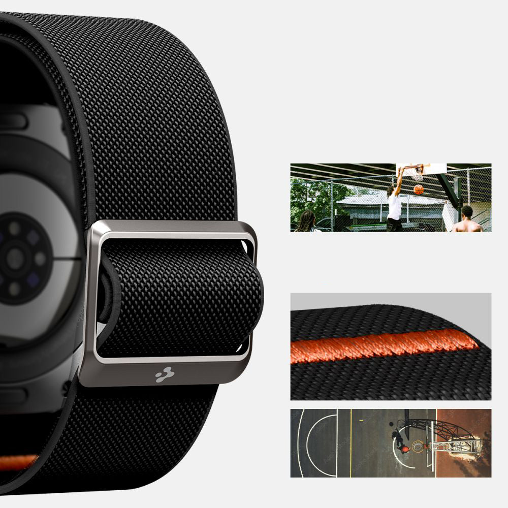 Armband für Galaxy Watch Ultra 2 / Ultra, Spigen Lite Fit, Schwarz