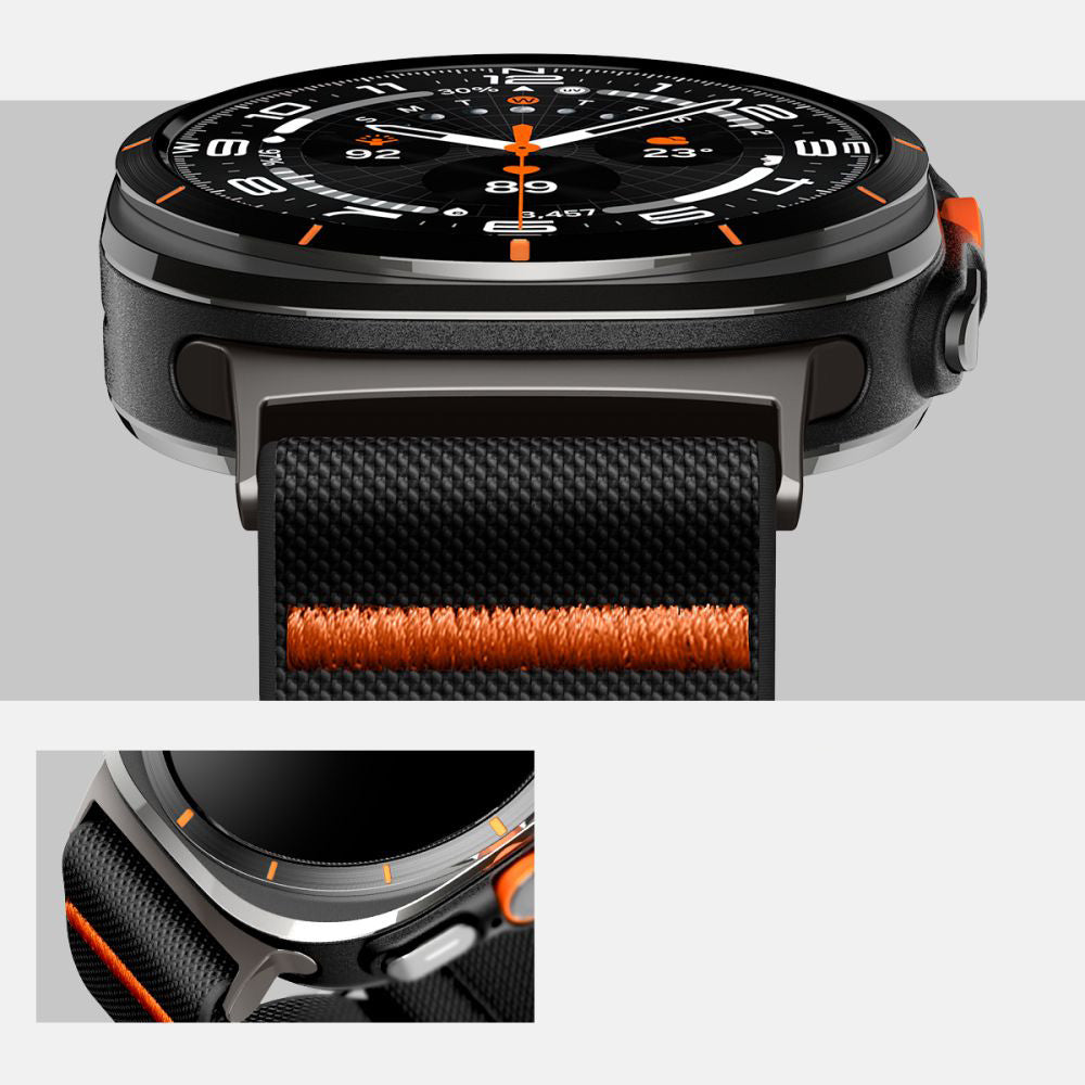 Armband für Galaxy Watch Ultra 2 / Ultra, Spigen Lite Fit, Schwarz