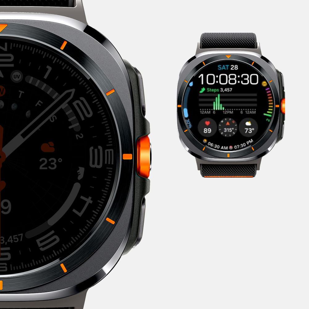 Armband für Galaxy Watch Ultra 2 / Ultra, Spigen Lite Fit, Schwarz
