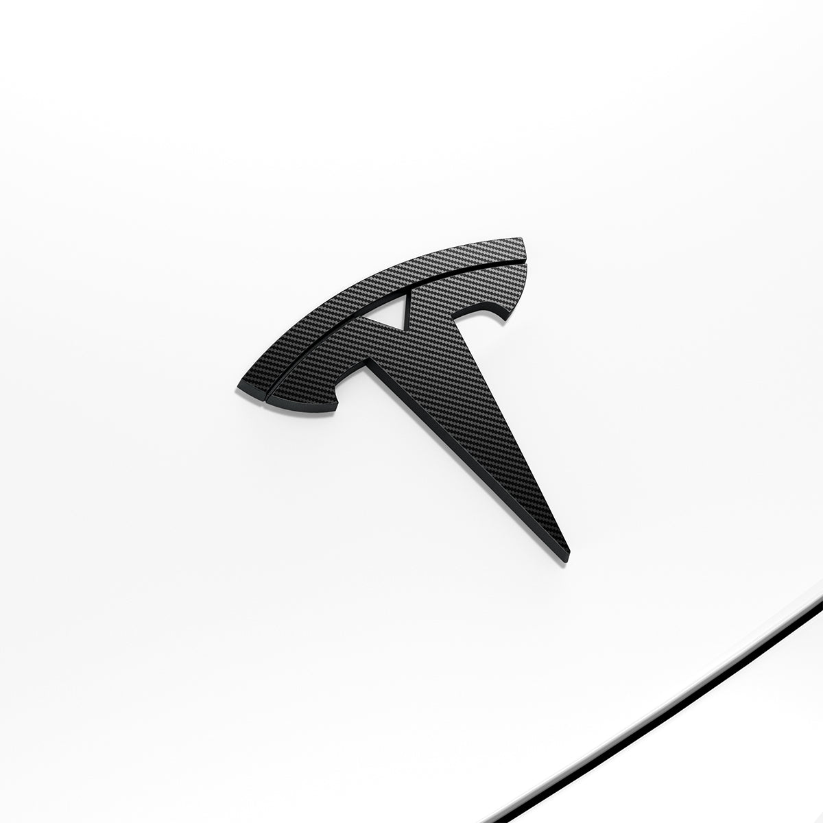 Schutzabdeckung für Motorhaubenemblem/Marker für Tesla Model 3 Highland 2024-25, Spigen, Carbon
