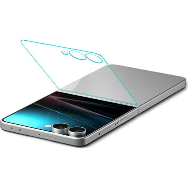 Glas für die Handyhülle für Galaxy Z Flip8 / Flip7, Spigen Glas.tR EZ Fit 2-Pack, Transparent
