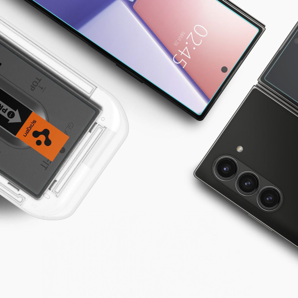 Glas für die Schutzhülle für Galaxy Z Fold6, Spigen Glas.tR EZ Fit 2-Pack