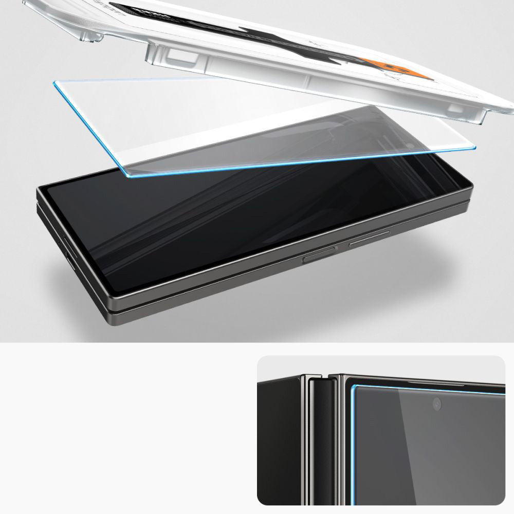Glas für die Schutzhülle für Galaxy Z Fold6, Spigen Glas.tR EZ Fit 2-Pack