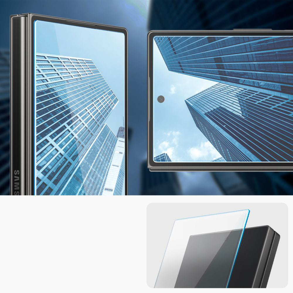 Glas für die Schutzhülle für Galaxy Z Fold6, Spigen Glas.tR EZ Fit 2-Pack