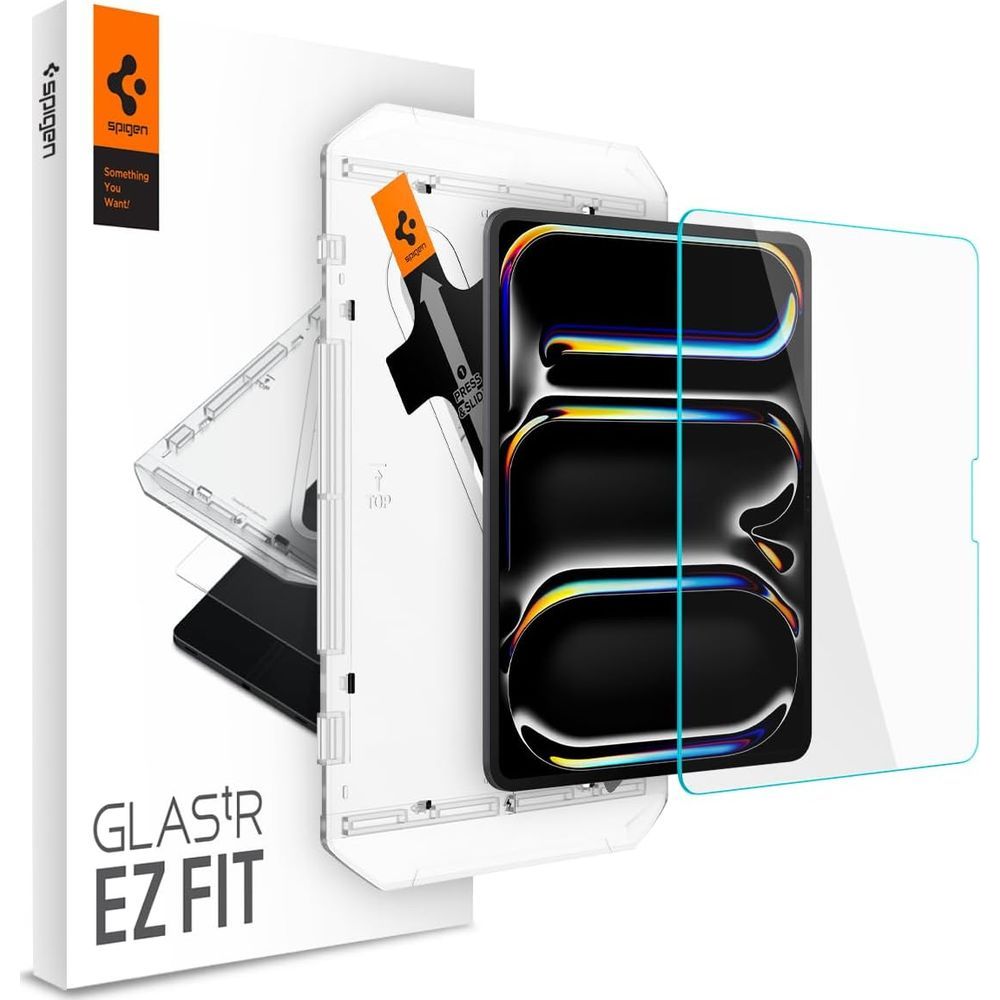 Glas für die Schutzhülle für iPad Pro 13" 2025 / 2024, Spigen Glas.tR EZ Fit 1-Pack