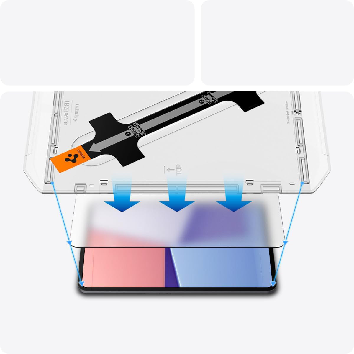 Glas für die Schutzhülle für iPad Pro 13" 2025 / 2024, Spigen Glas.tR EZ Fit 1-Pack