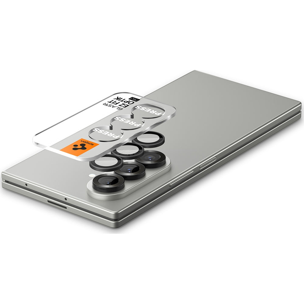 Glas für die Kamera für Galaxy Z Fold8 Ultra / Fold7, Spigen Glas.tR Ez Fit Optik Pro 2-Pack, Schwarz