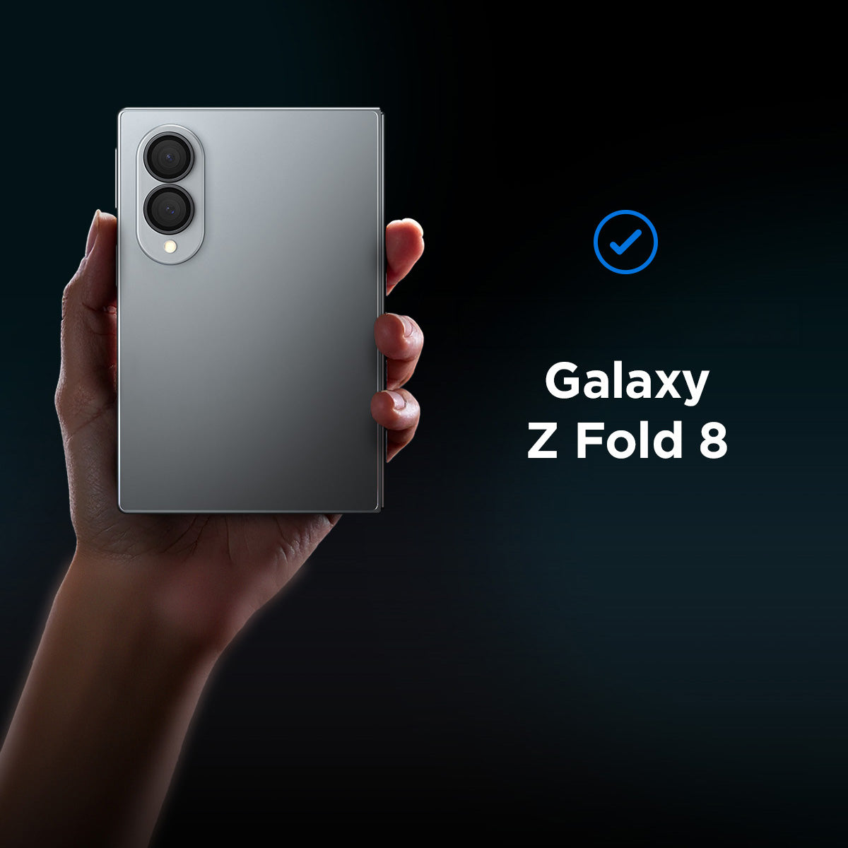 Glas für die Kamera für Galaxy Z Fold8, Spigen Glas.tR EZ Fit Optik Pro 2-Pack, Schwarz