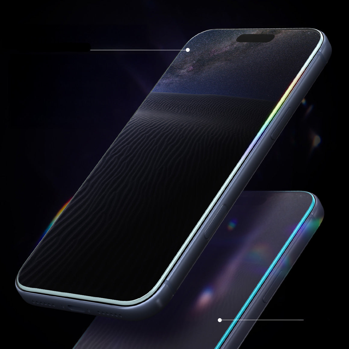Glas + Applikator für iPhone 17 Pro / 17 / 16 Pro, Spigen Glas.tR EZ Fit Privacy 2-Pack (AC)