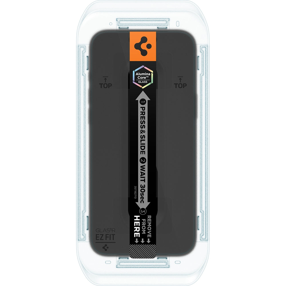 Glas + Applikator für iPhone 17 Pro Max / 16 Pro Max, Spigen Glas.tR EZ Fit Privacy 2-Pack (AC)