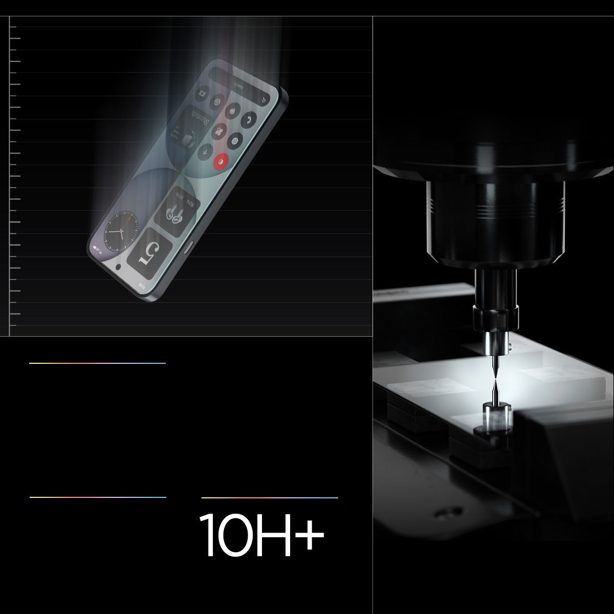 Glas + Applikator für Nothing Phone 4a, Spigen Glas.tR EZ Fit Pro 2-Pack (AC)