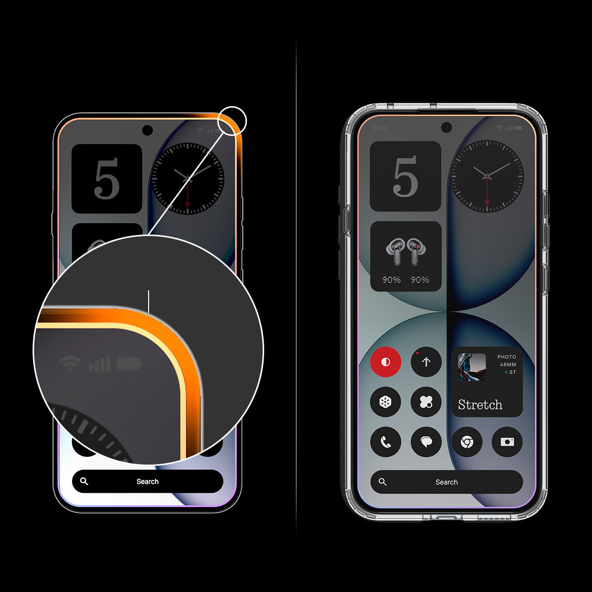 Glas + Applikator für Nothing Phone 4a, Spigen Glas.tR EZ Fit Pro 2-Pack (AC)