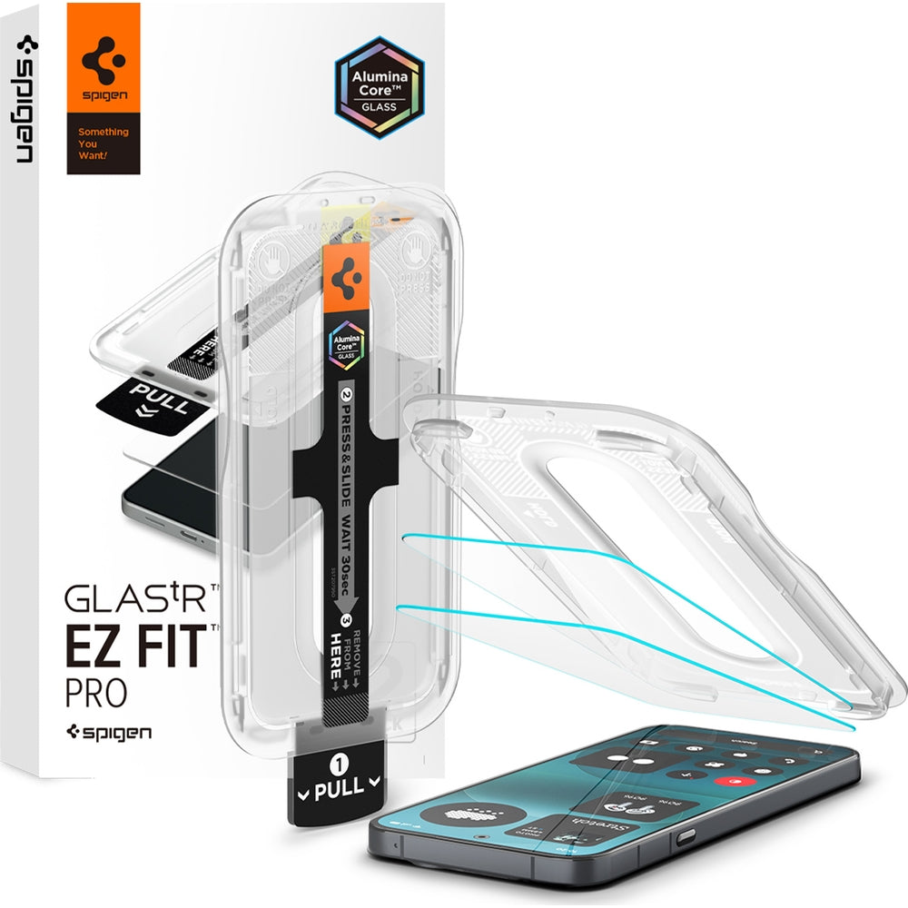 Glas + Applikator für Nothing Phone 4a Pro, Spigen Glas.tR EZ Fit Pro 2-Pack (AC)