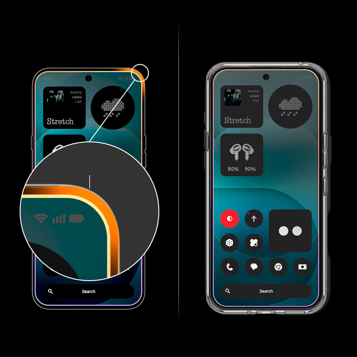 Glas + Applikator für Nothing Phone 4a Pro, Spigen Glas.tR EZ Fit Pro 2-Pack (AC)