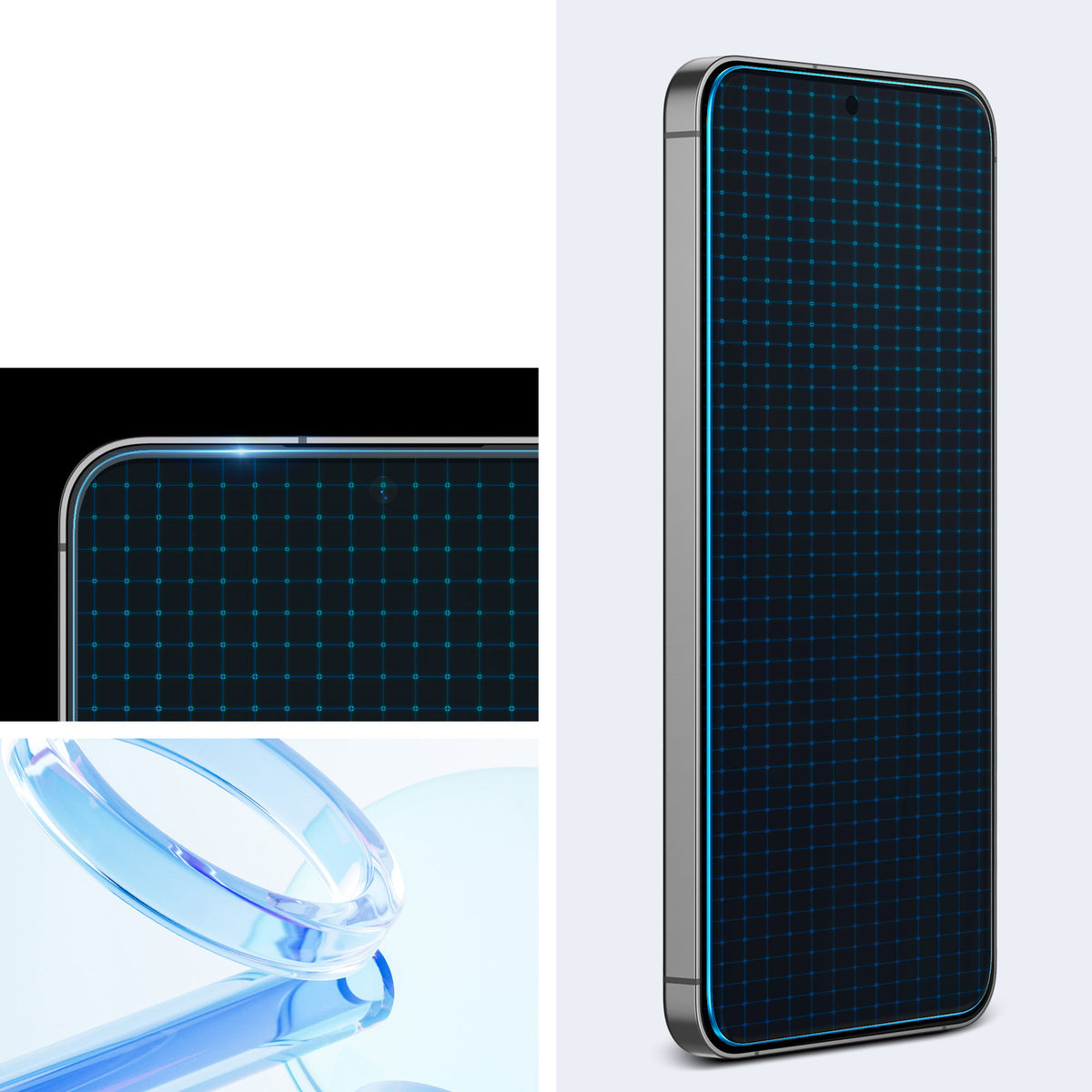 Glas für Galaxy S24 FE / A56 5G, Spigen Glas.tR EZ Fit 2-Pack