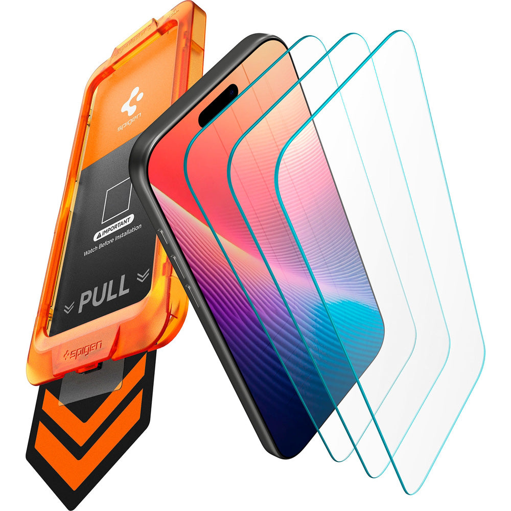 Glas für iPhone 17 Pro, Spigen Glas.tR AlignMaster S 3-Pack