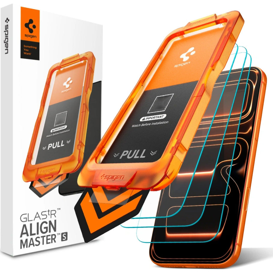 Glas für iPhone 17 Pro Max, Spigen Glas.tR AlignMaster S 3-Pack