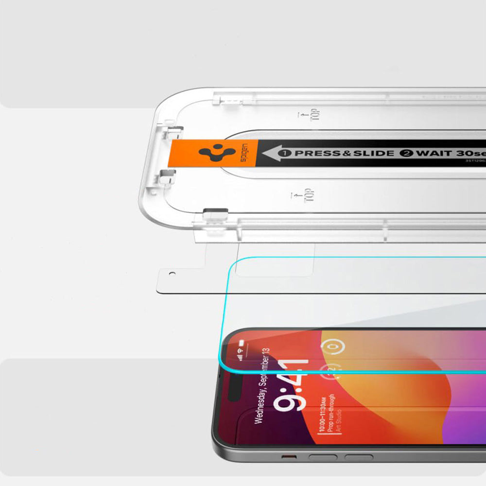 Glas für die Schutzhülle für iPhone 15 Plus / 16 Plus, Spigen Glas.tR EZ Fit 1-Pack