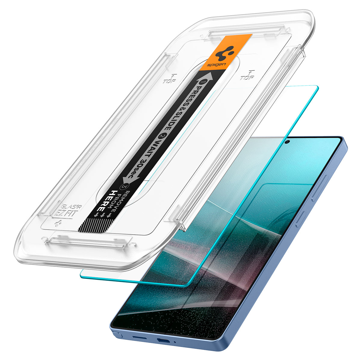 Glas + Applikator für Galaxy S25 Ultra, Spigen Glas.tR EZ Fit 2-Pack