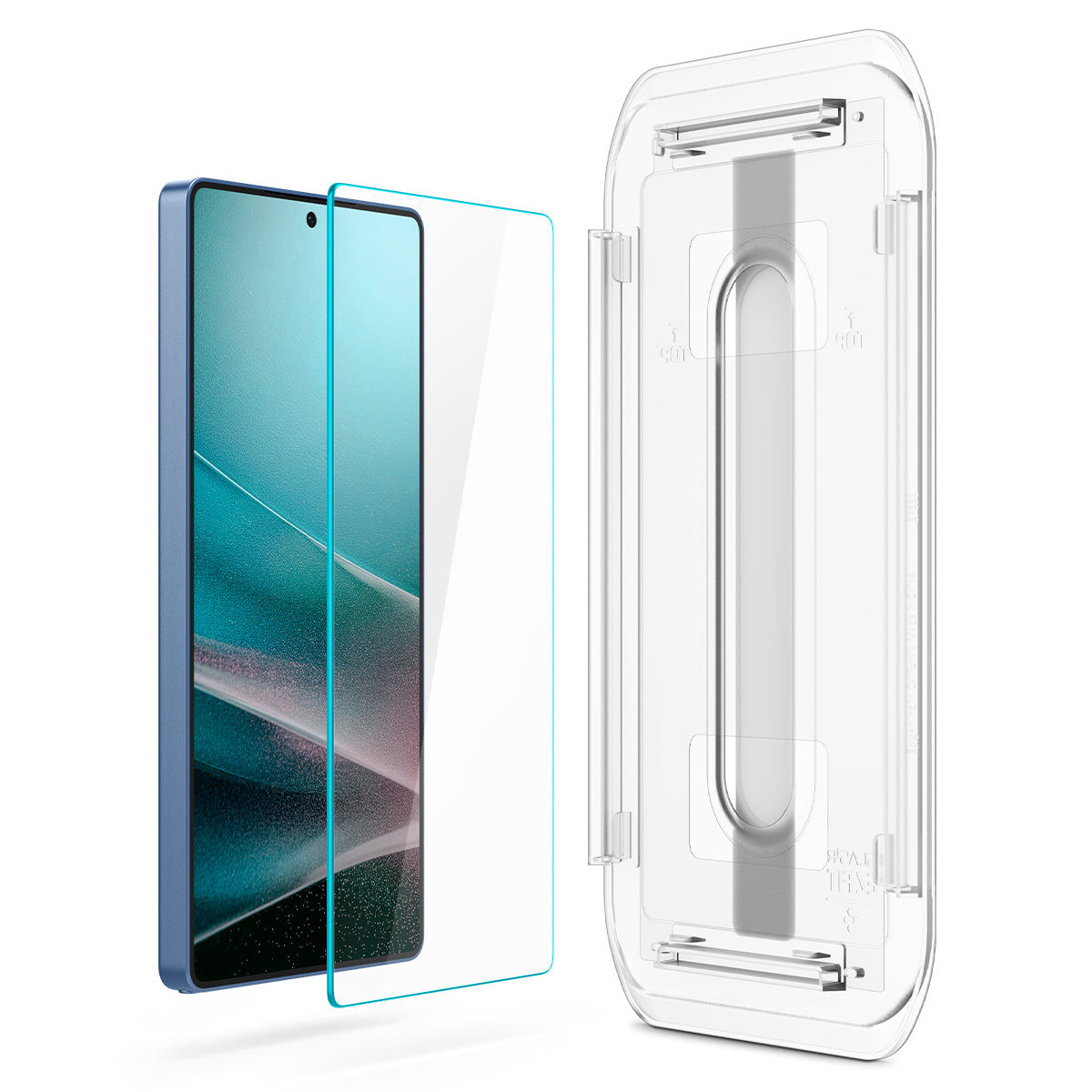 Glas + Applikator für Galaxy S25 Ultra, Spigen Glas.tR EZ Fit 2-Pack