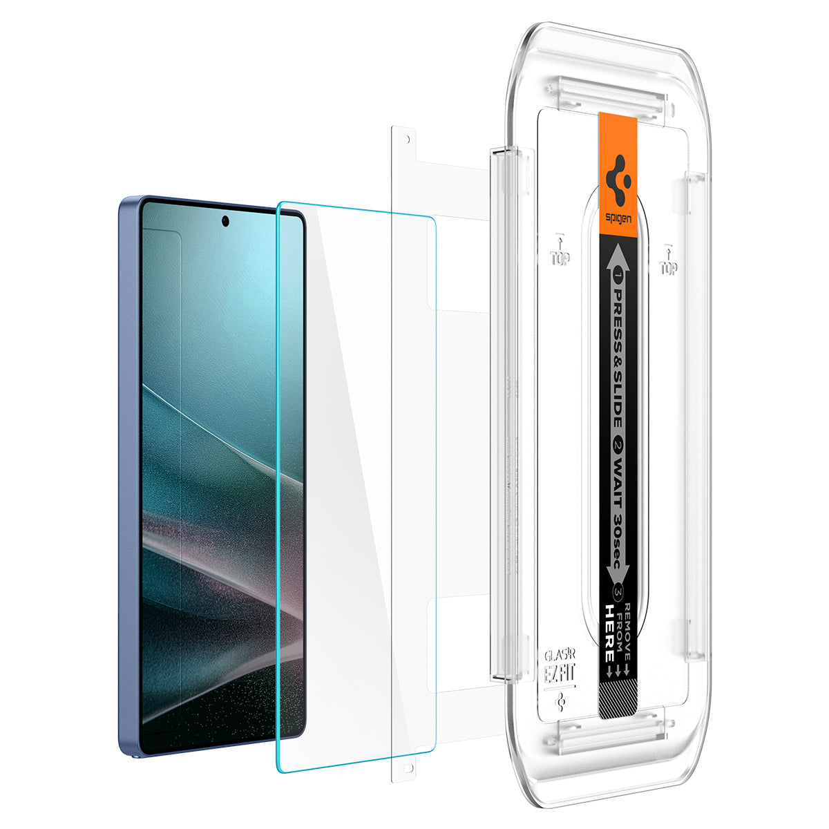 Glas + Applikator für Galaxy S25 Ultra, Spigen Glas.tR EZ Fit 2-Pack