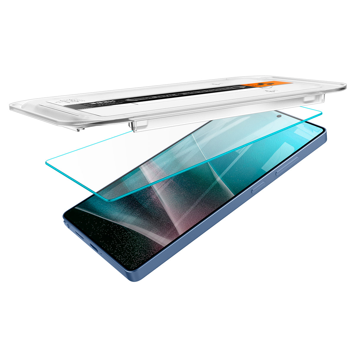 Glas + Applikator für Galaxy S25 Ultra, Spigen Glas.tR EZ Fit 2-Pack