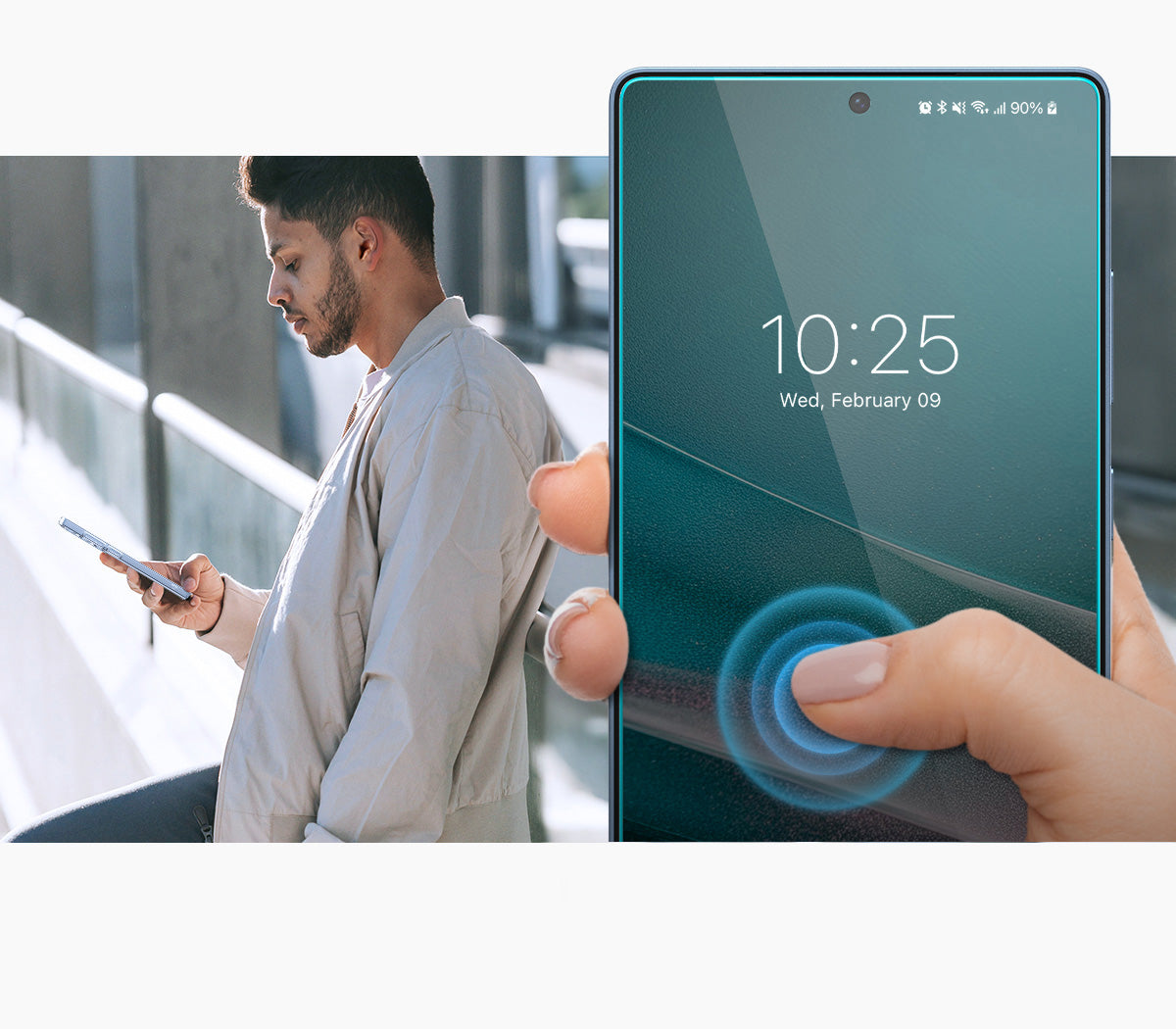 Glas + Applikator für Galaxy S25 Ultra, Spigen Glas.tR EZ Fit 2-Pack