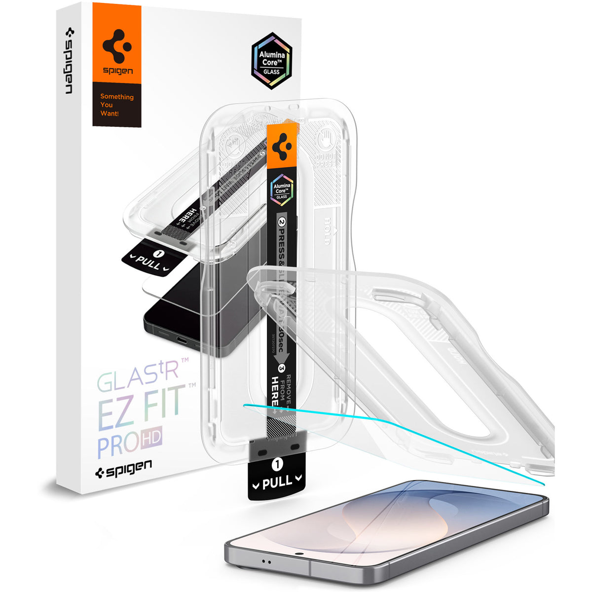 Glas + Applikator für Galaxy S26 FE, Spigen Glas.tR EZ Fit Pro 1-Pack (AC) (1/12)