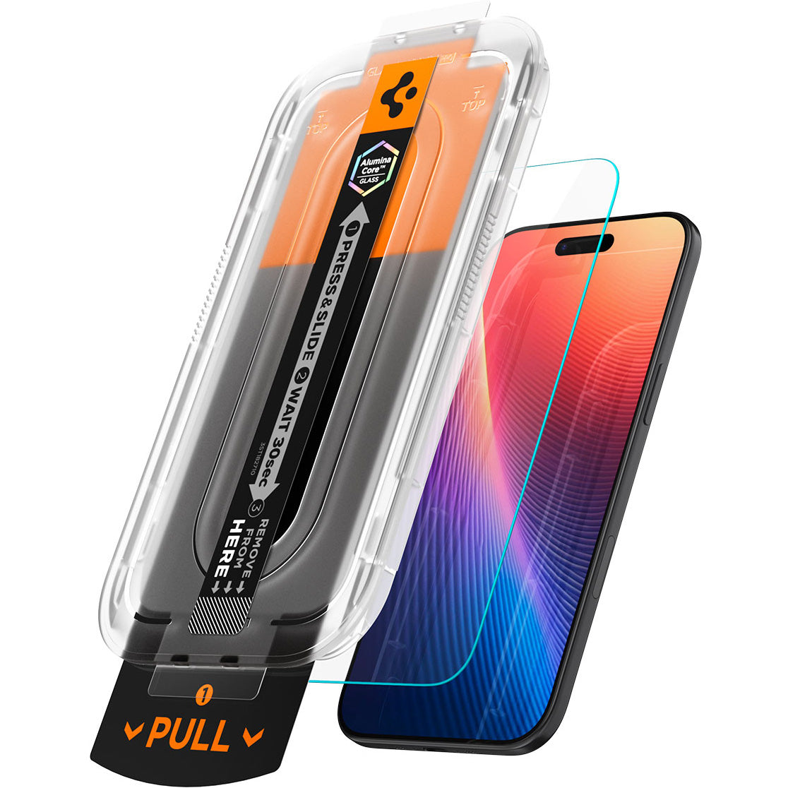 Glas + Applikator für iPhone Air, Spigen Glas.tR EZ Fit Pro 1-Pack (AC)