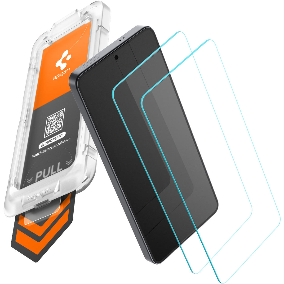 Glas + Applikator für Galaxy S26 Plus, Spigen Glas.tR EZ Fit Pro 2-Pack (AC)