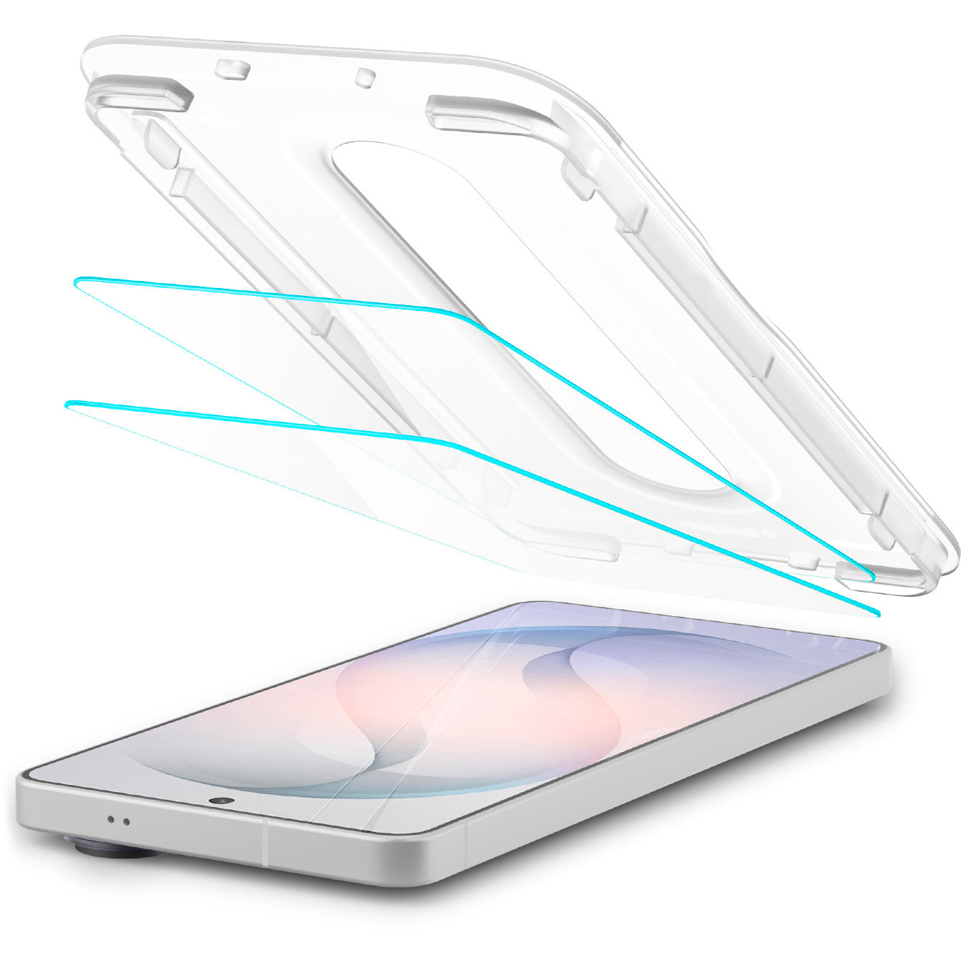 Antireflex Glas + Applikator für Galaxy S26, Spigen Glas.tR EZ Fit Pro AntiReflection 2-Pack (AC)
