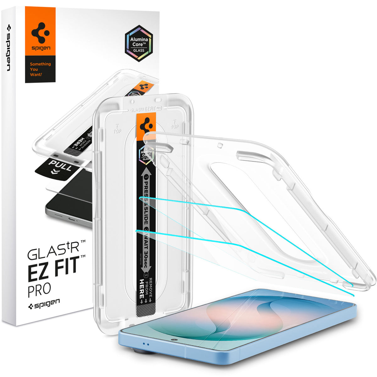 Antireflex Glas + Applikator für Galaxy S26 Plus, Spigen Glas.tR EZ Fit Pro AntiReflection 2-Pack (AC)