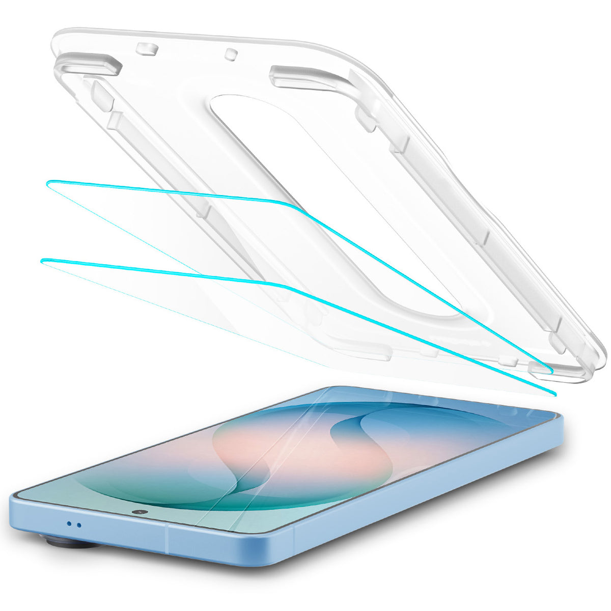 Antireflex Glas + Applikator für Galaxy S26 Plus, Spigen Glas.tR EZ Fit Pro AntiReflection 2-Pack (AC)