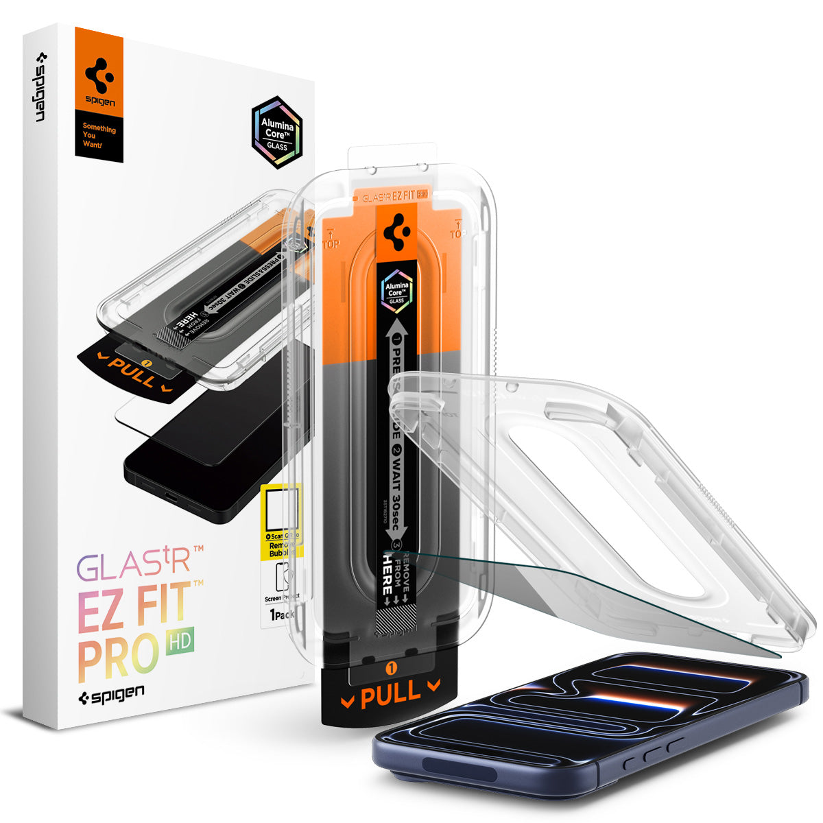 Glas + Applikator für iPhone 17 Pro Max / 16 Pro Max, Spigen Glas.tR EZ Fit Pro Privacy 1-Pack (AC)