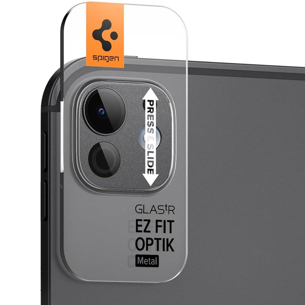 Glas für die Kamera für iPad Pro 11" 2025 / 2024 / 13 2025 / 2024, Spigen Glas.tR Ez Fit Optik Metal 1-Pack, Grau