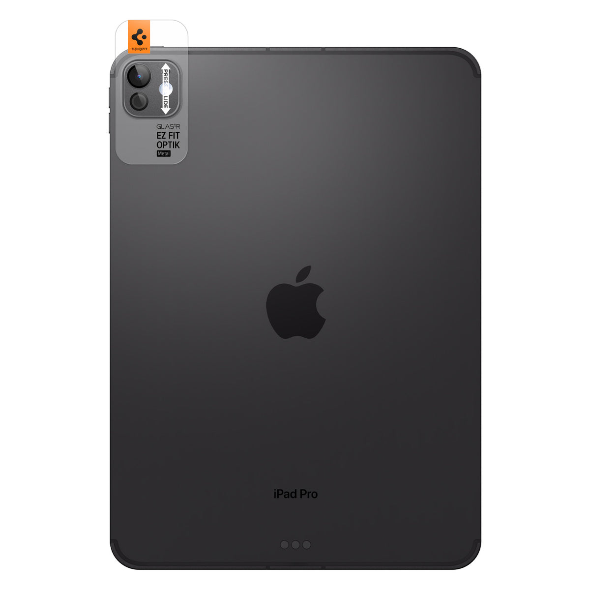 Glas für die Kamera für iPad Pro 11" 2025 / 2024 / 13 2025 / 2024, Spigen Glas.tR Ez Fit Optik Metal 1-Pack, Grau