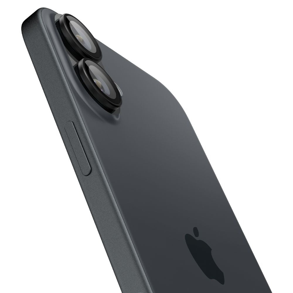 Glas für die Kamera Spigen Glas.tR EZ Fit Optik Pro 2-Pack für iPhone 17 / 16 Plus / 16, Schwarz