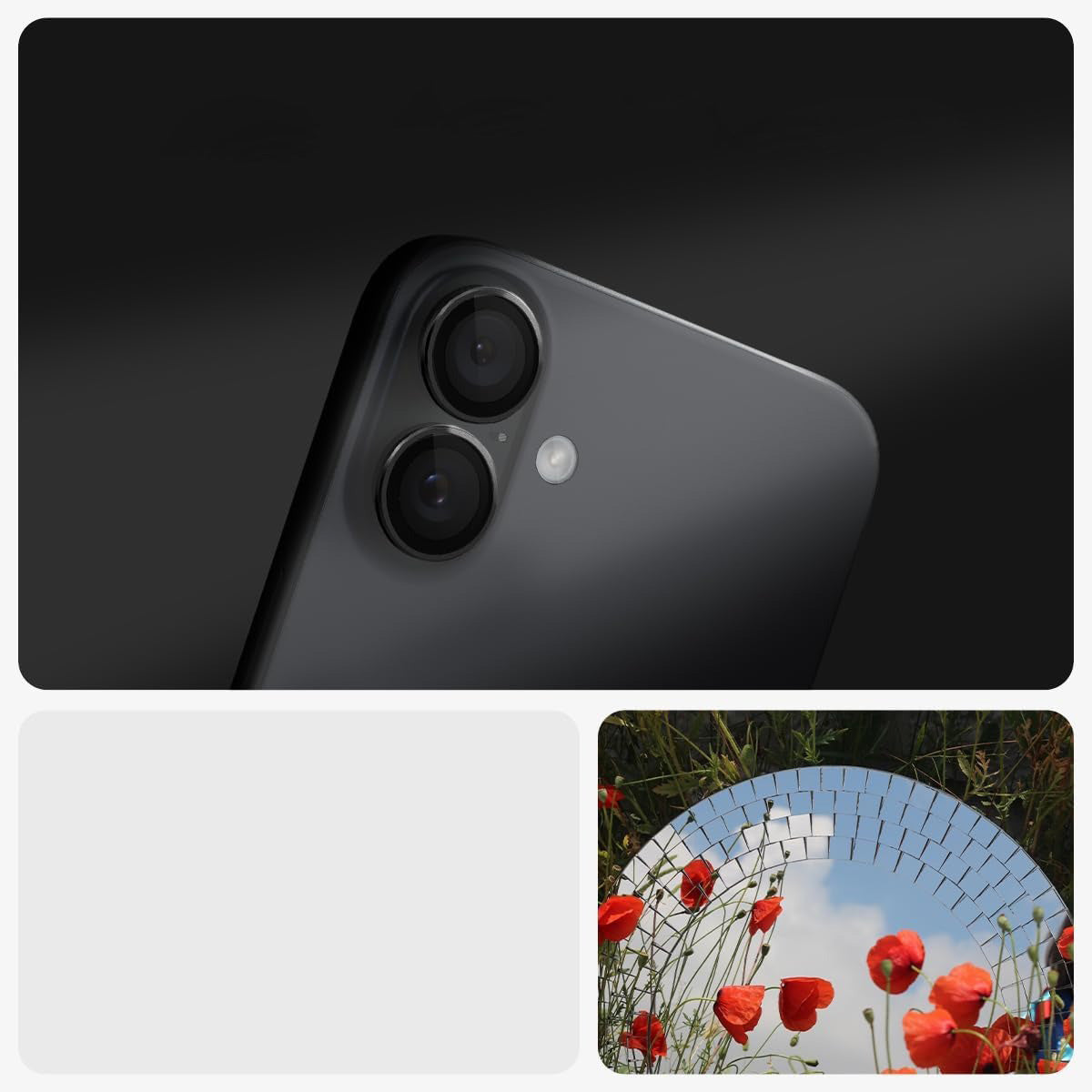 Glas für die Kamera Spigen Glas.tR EZ Fit Optik Pro 2-Pack für iPhone 17 / 16 Plus / 16, Schwarz
