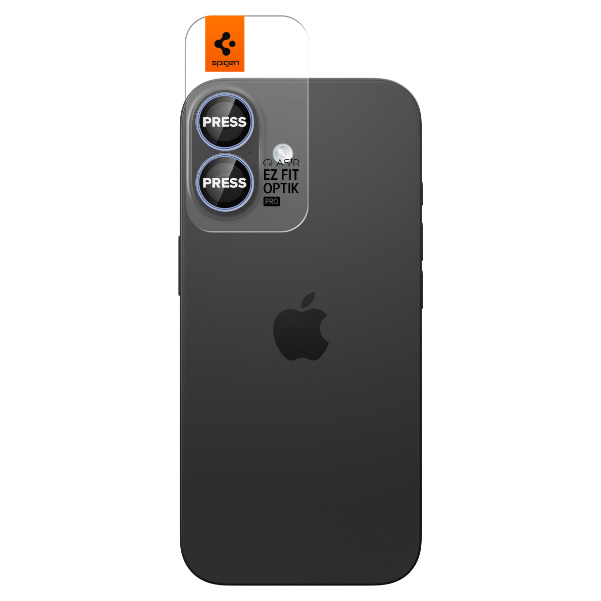 Glas für die Kamera Spigen Glas.tR EZ Fit Optik Pro 2-Pack für iPhone 17 / 16 Plus / 16, Schwarz-Blau