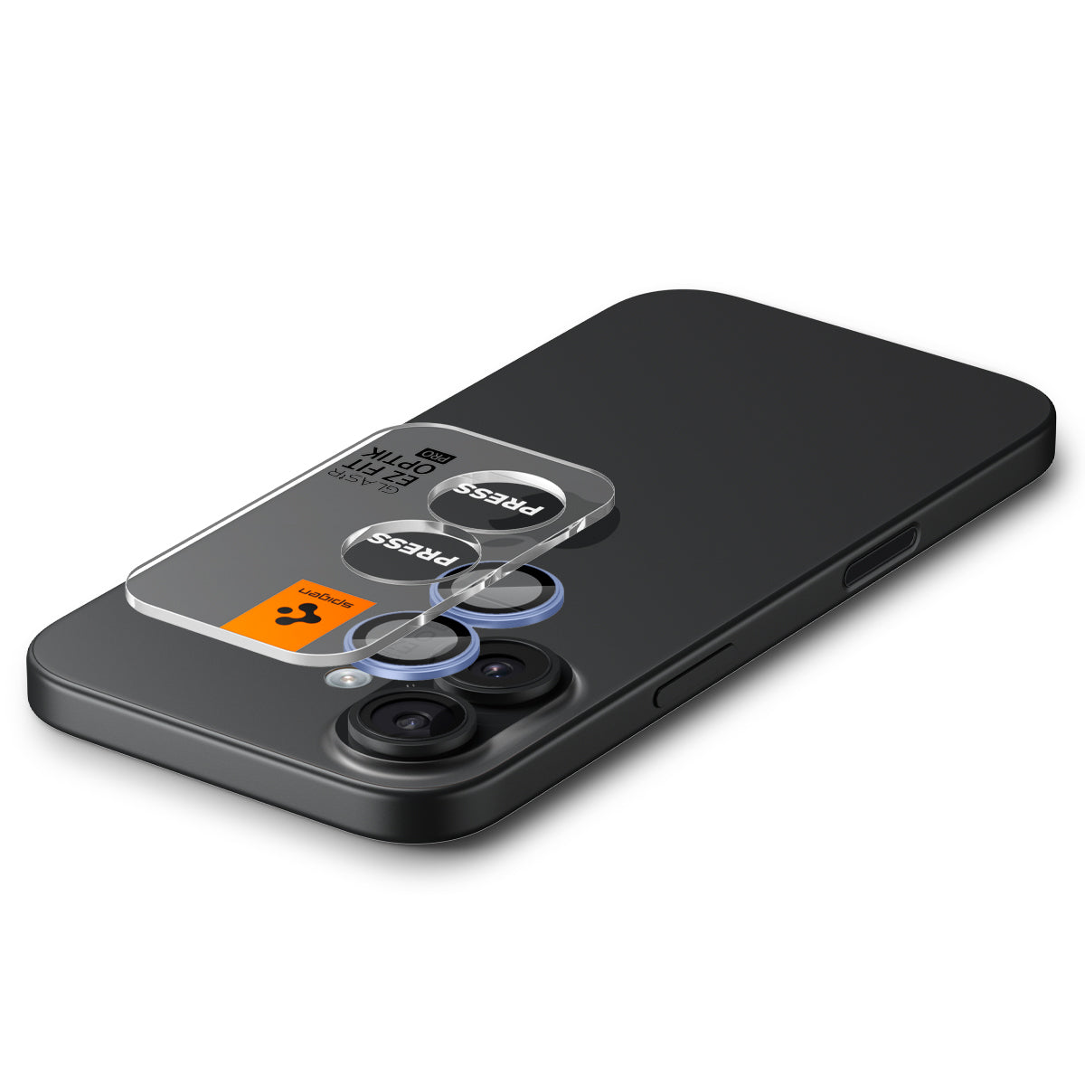 Glas für die Kamera Spigen Glas.tR EZ Fit Optik Pro 2-Pack für iPhone 17 / 16 Plus / 16, Schwarz-Blau