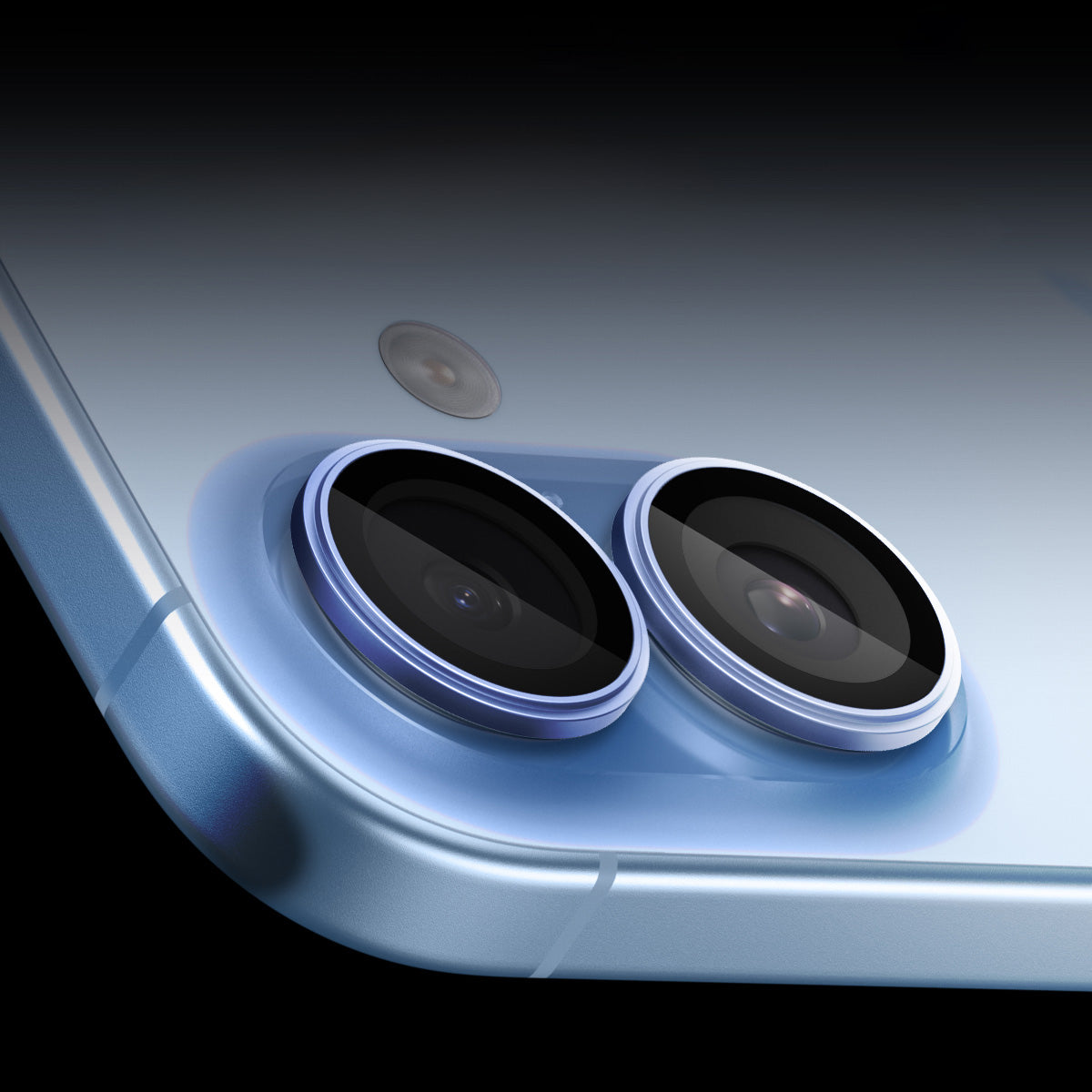 Glas für die Kamera Spigen Glas.tR EZ Fit Optik Pro 2-Pack für iPhone 17 / 16 Plus / 16, Schwarz-Blau