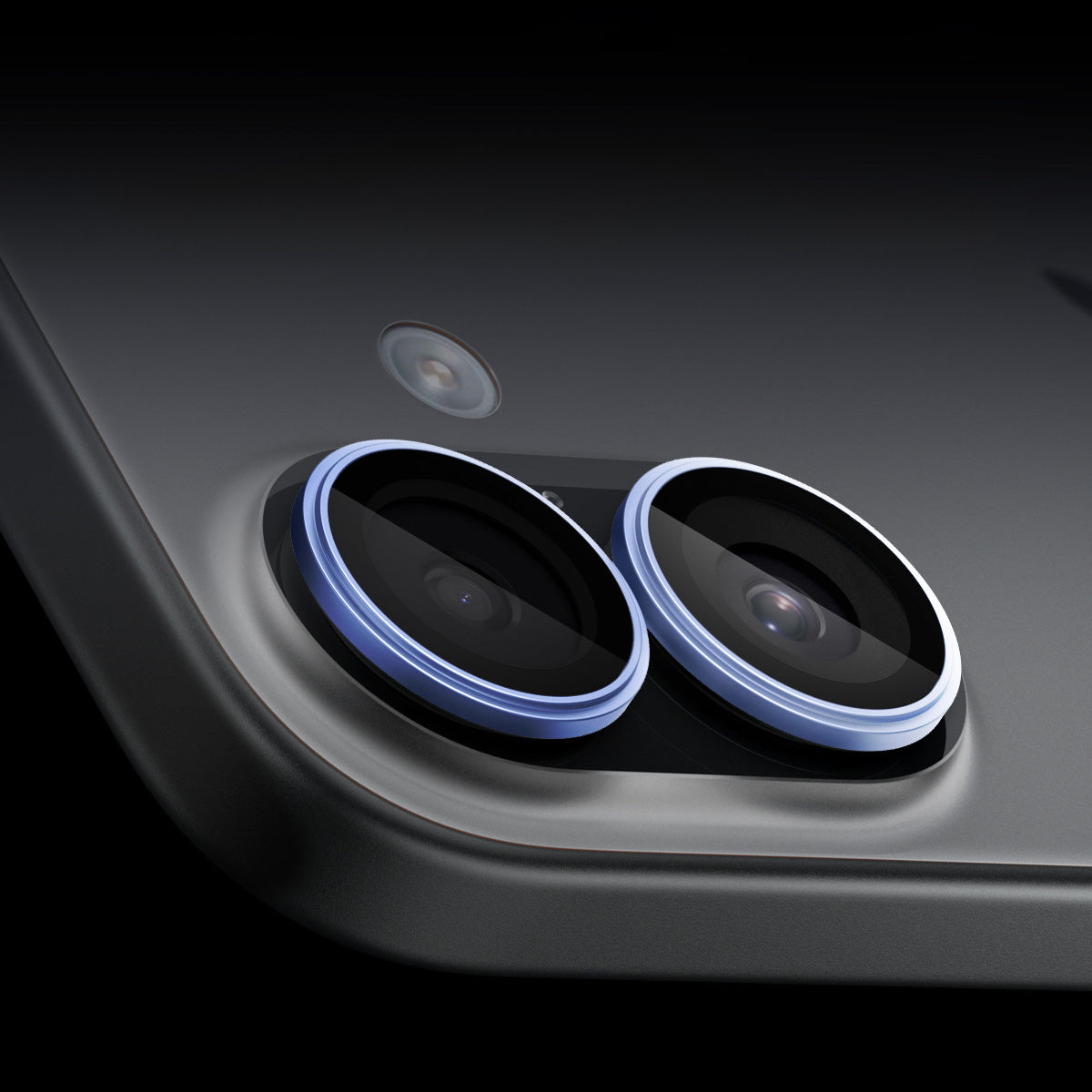 Glas für die Kamera Spigen Glas.tR EZ Fit Optik Pro 2-Pack für iPhone 17 / 16 Plus / 16, Schwarz-Blau
